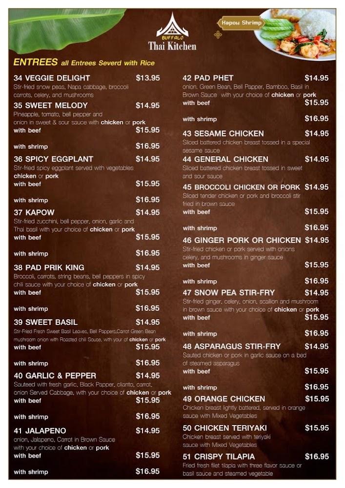 Buffalo Thai Kitchen Menu image 4
